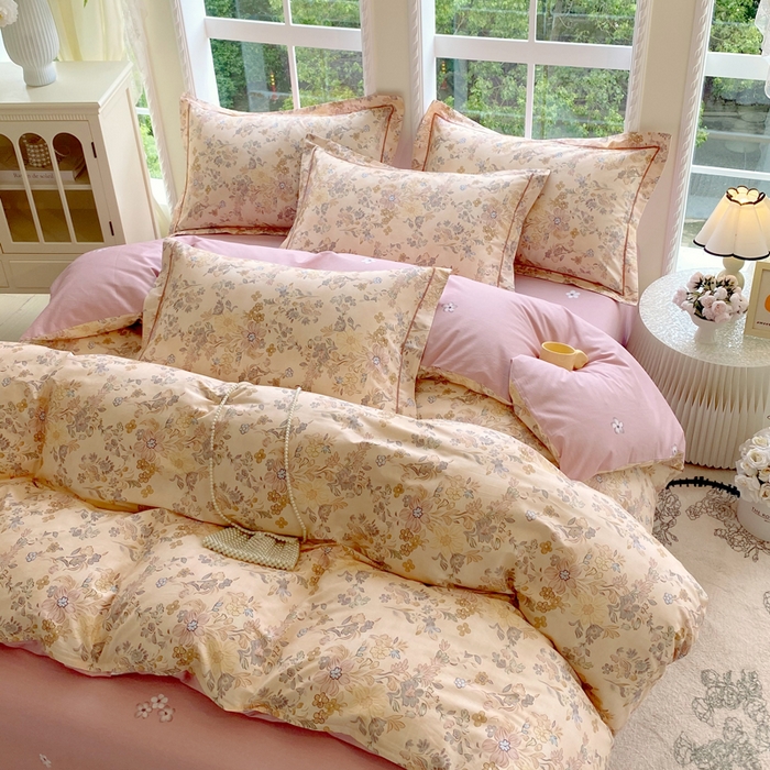 91家纺网 家纺一手货源 找家纺 星期三家纺 2025新款10月新款铂金全棉纯棉13372四件套 亦朵