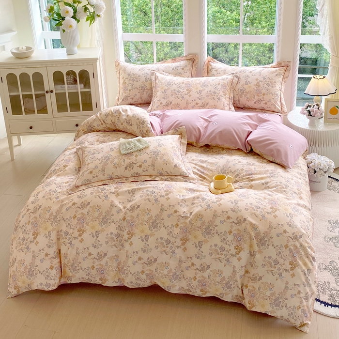 91家纺网 家纺一手货源 找家纺 星期三家纺 2025新款10月新款铂金全棉纯棉13372四件套 亦朵