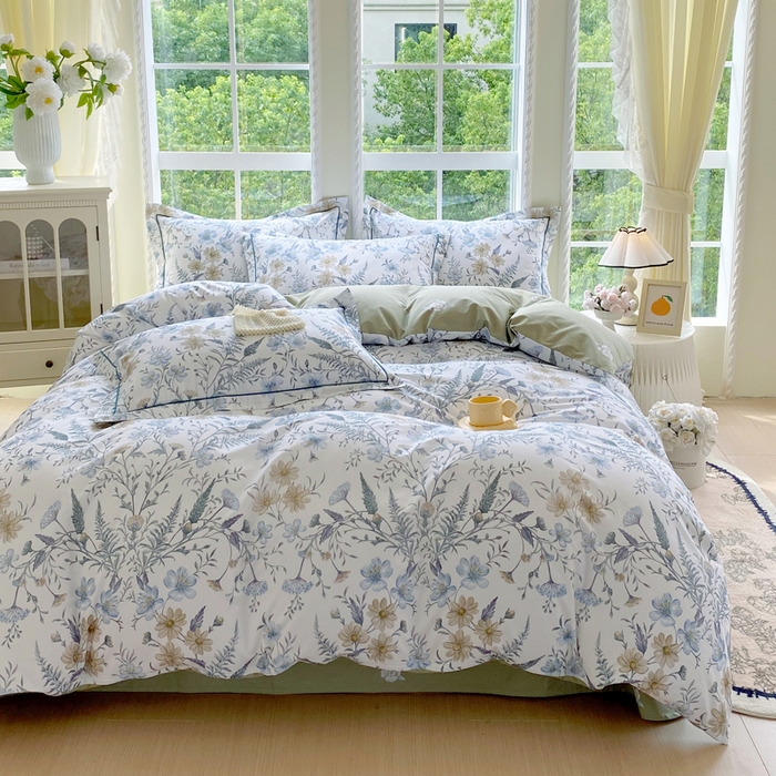 91家纺网 家纺一手货源 找家纺 星期三家纺 2025新款10月新款铂金全棉纯棉13372四件套 云澈