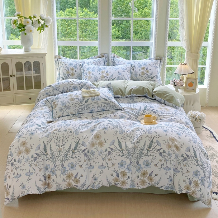 91家纺网 家纺一手货源 找家纺 星期三家纺 2025新款10月新款铂金全棉纯棉13372四件套 云澈