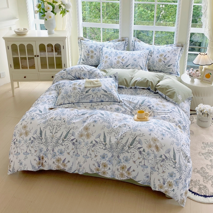 91家纺网 家纺一手货源 找家纺 星期三家纺 2025新款10月新款铂金全棉纯棉13372四件套 云澈