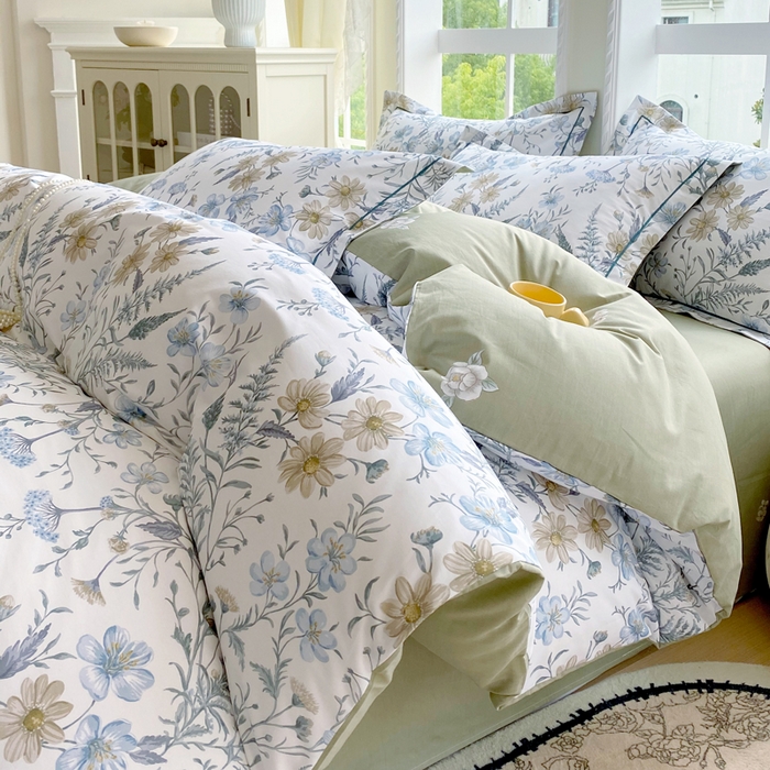 91家纺网 家纺一手货源 找家纺 星期三家纺 2025新款10月新款铂金全棉纯棉13372四件套 云澈