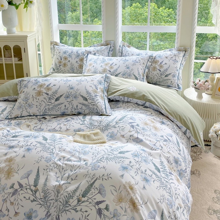 91家纺网 家纺一手货源 找家纺 星期三家纺 2025新款10月新款铂金全棉纯棉13372四件套 云澈