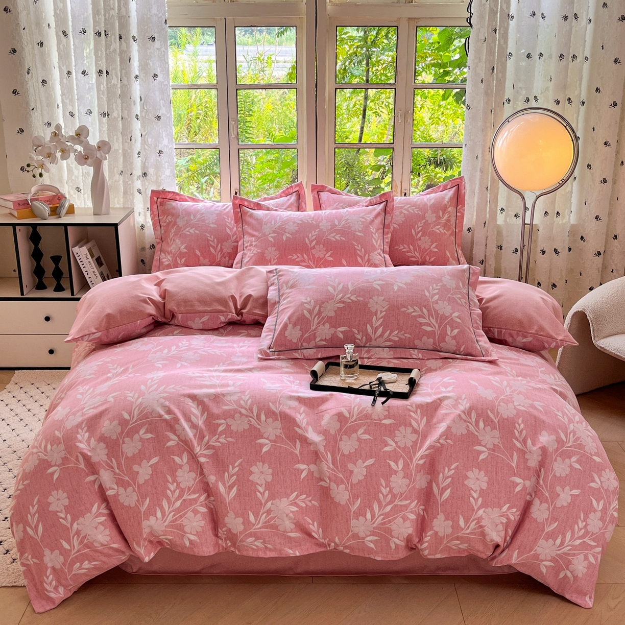 91家纺网 家纺一手货源 找家纺 (总) 简约 2025新款全棉四件套活性生态磨毛四件套