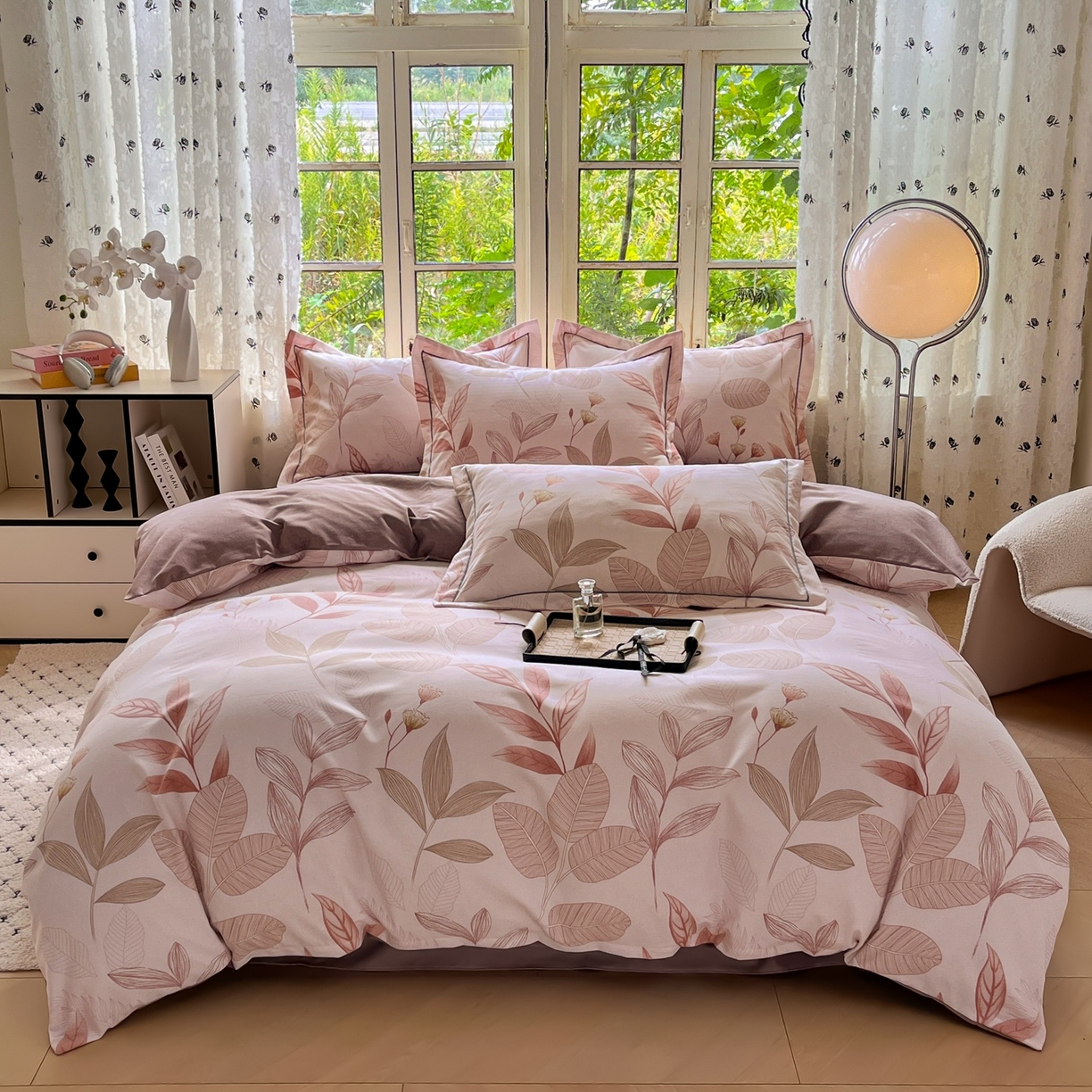 91家纺网 家纺一手货源 找家纺 (总) 简约 2025新款全棉四件套活性生态磨毛四件套