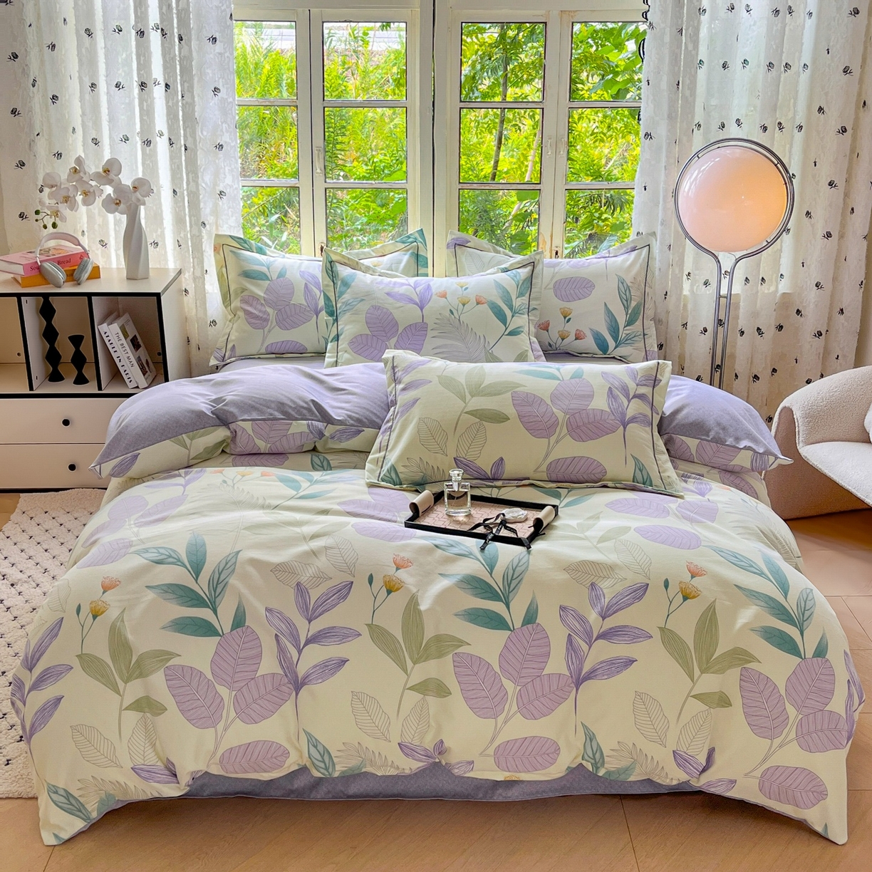 91家纺网 家纺一手货源 找家纺 (总) 简约 2025新款全棉四件套活性生态磨毛四件套