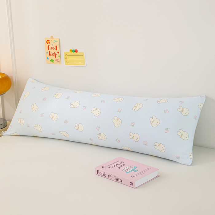 91家纺网 家纺一手货源 找家纺 （总）大熊枕芯 2025新款全棉双层纱有氧长枕抱枕芯+枕套