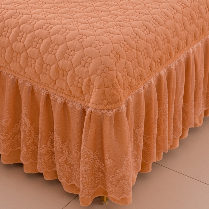 91家纺网 家纺一手货源 找家纺 （总）优家居 2025新款240克高克重牛奶绒韩版牛奶绒夹棉床盖三件套床裙三件套直播爆款