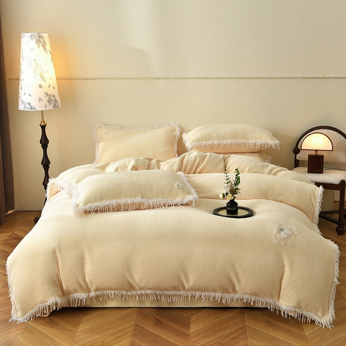 91家纺网 家纺一手货源 找家纺 （总）德比尔斯 2025新款海獭毛石墨烯四件套