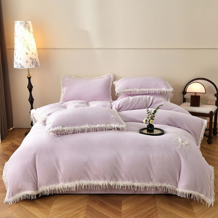 91家纺网 家纺一手货源 找家纺 （总）德比尔斯 2025新款海獭毛石墨烯四件套