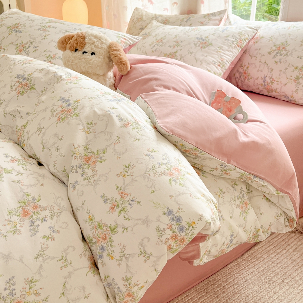 柠馨 2025新款全棉印花四件套安凡妮系列 逐梦