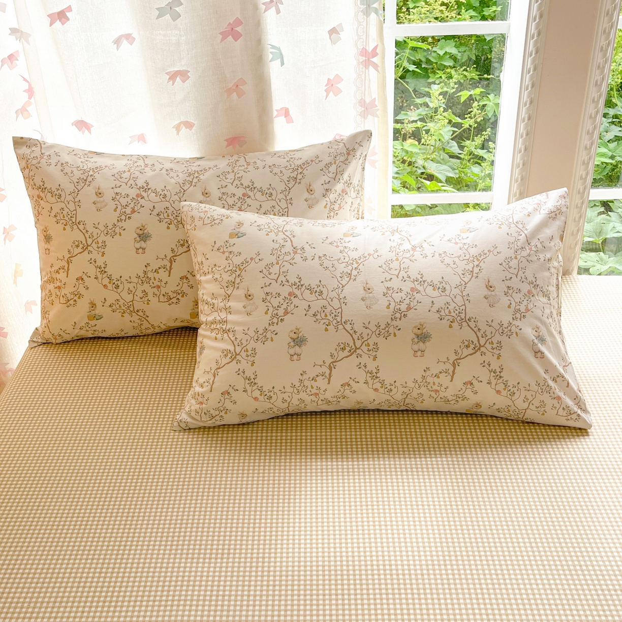 91家纺网 家纺一手货源 找家纺 柠馨 2025新款全棉印花四件套安凡妮系列 逸尘