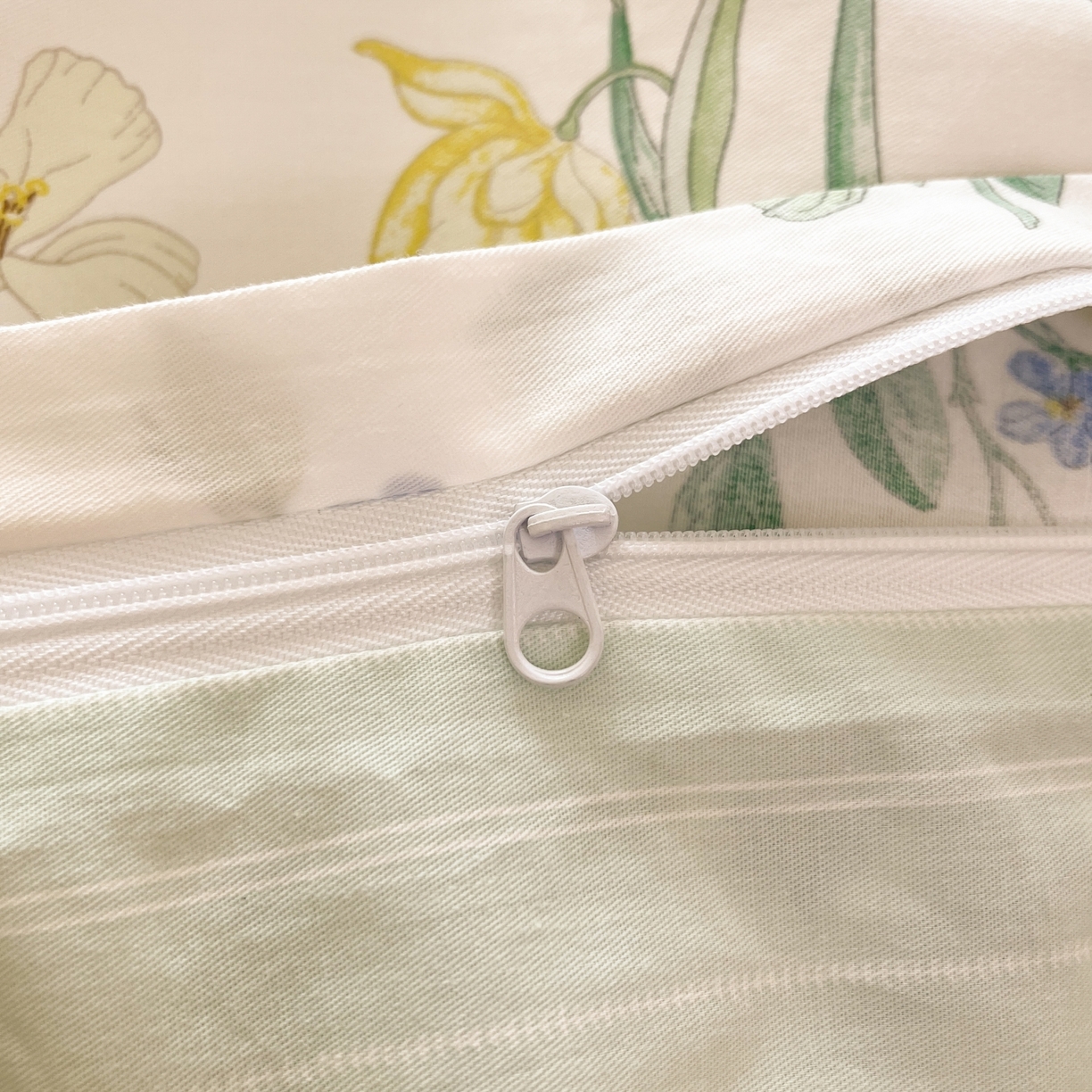 91家纺网 家纺一手货源 找家纺 柠馨 2025新款全棉印花四件套安凡妮系列 素笺