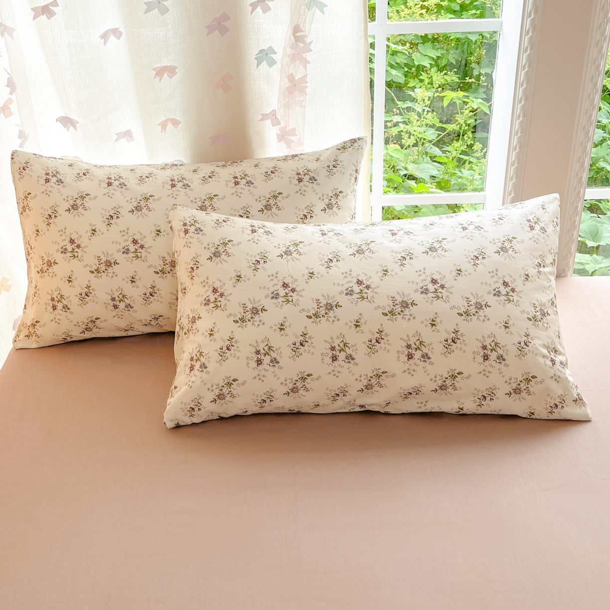 91家纺网 家纺一手货源 找家纺 柠馨 2025新款全棉印花四件套安凡妮系列 曦禾