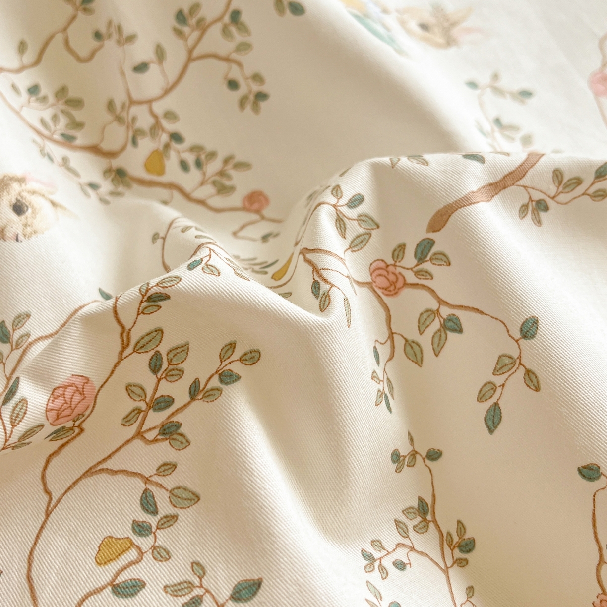 91家纺网 家纺一手货源 找家纺 柠馨 2025新款全棉印花四件套安凡妮系列 逸尘