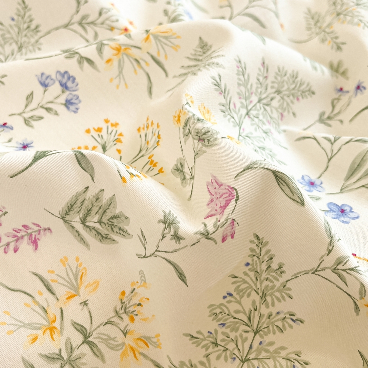 91家纺网 家纺一手货源 找家纺 柠馨 2025新款全棉印花四件套安凡妮系列 昔瑾