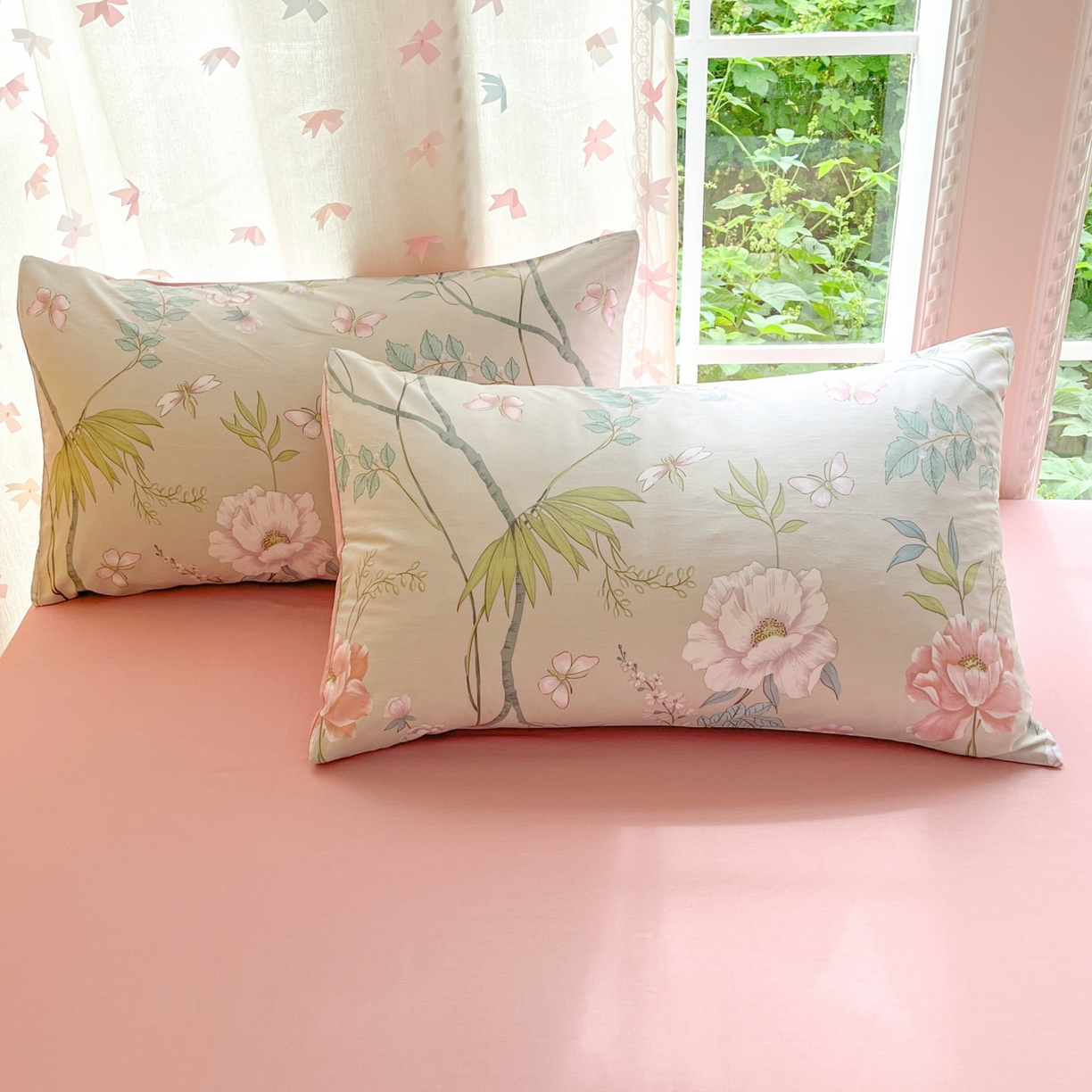 91家纺网 家纺一手货源 找家纺 （总）柠馨 2025新款全棉印花四件套安凡妮系列