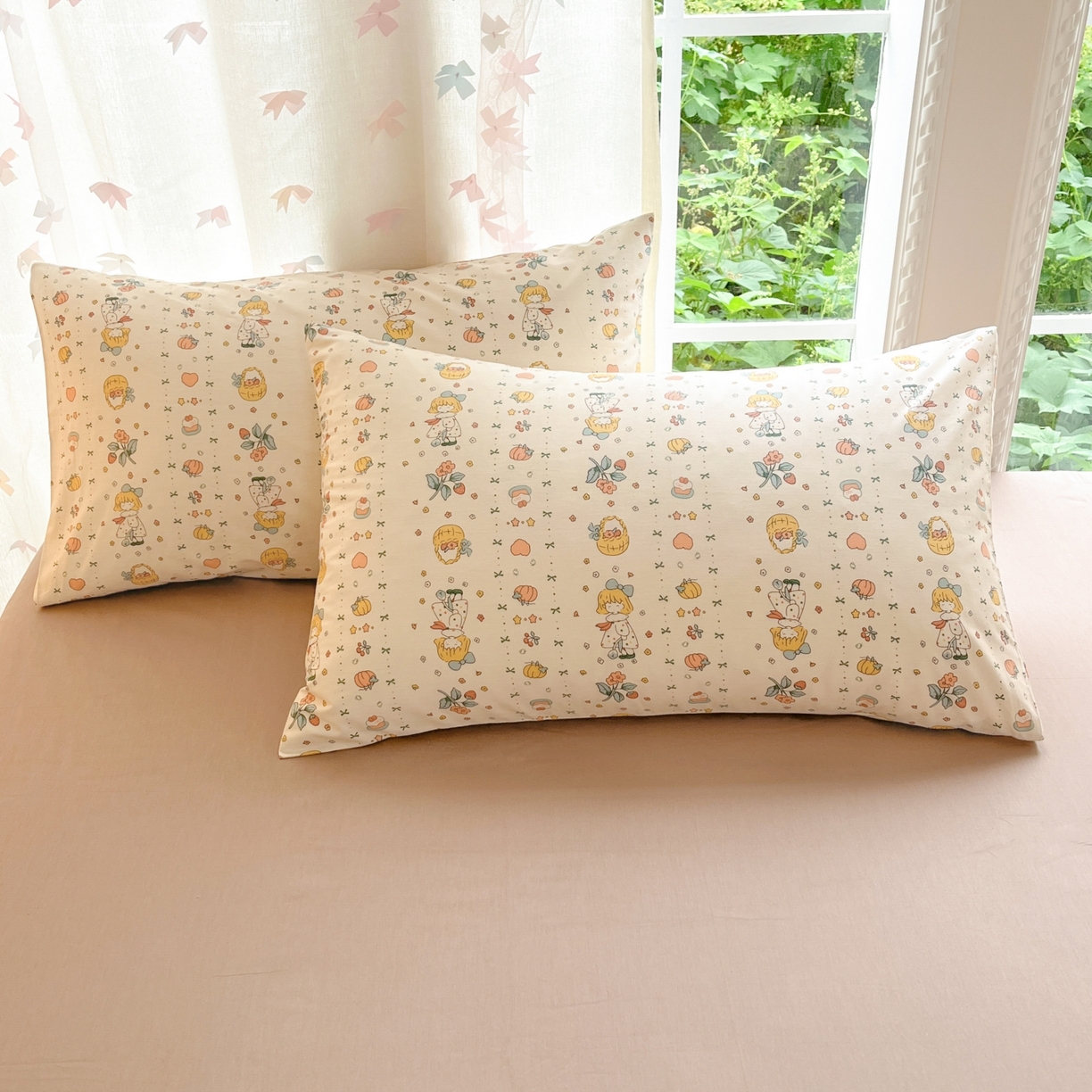 91家纺网 家纺一手货源 找家纺 柠馨 2025新款全棉印花四件套安凡妮系列 灵犀