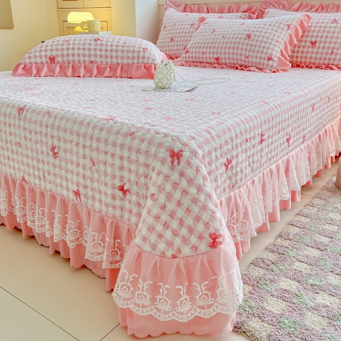 91家纺网 家纺一手货源 找家纺 (总) 铠畅 2025新款加厚牛奶绒床盖四件套