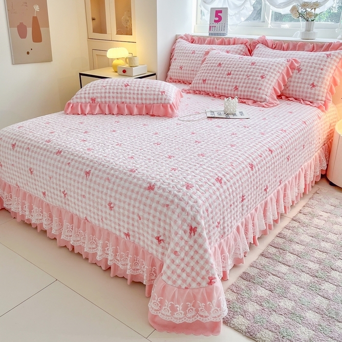 91家纺网 家纺一手货源 找家纺 (总) 铠畅 2025新款加厚牛奶绒床盖四件套