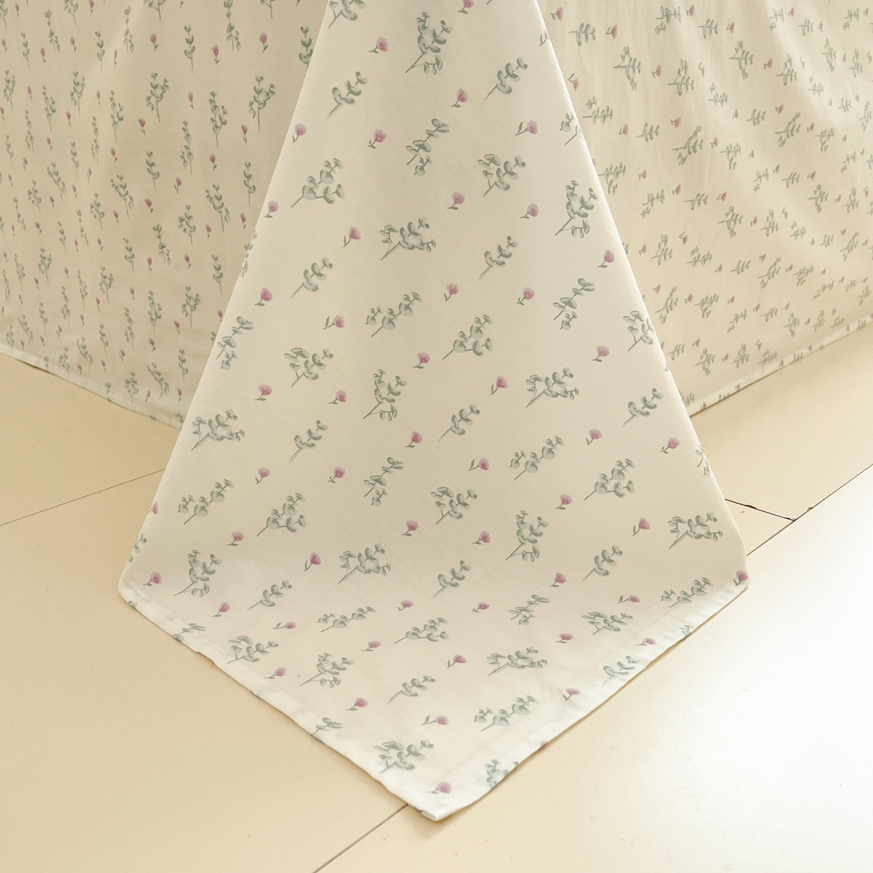 91家纺网 家纺一手货源 找家纺 柠馨 2025新款全棉印花四件套安凡妮系列 雾恋