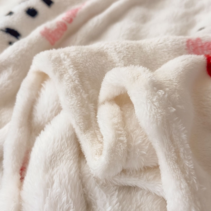 91家纺网 家纺一手货源 找家纺 爱彼家纺 2025秋冬新款泡泡绒印花毛毯毯子多功能盖毯-系列二 波点萌狗