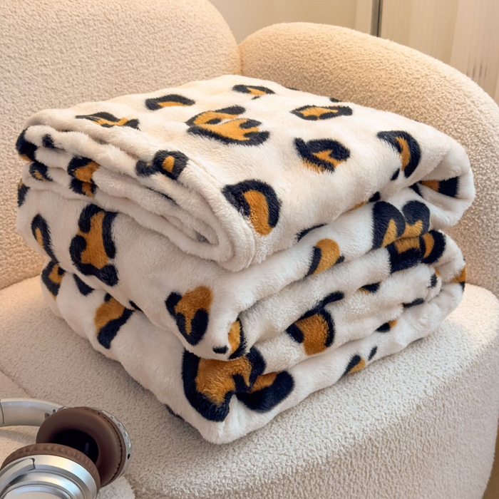 爱彼家纺 2025秋冬新款泡泡绒印花毛毯毯子多功能盖毯-系列二 托斯卡纳的纹