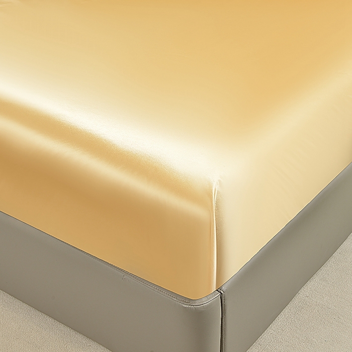 91家纺网 家纺一手货源 找家纺 柏钧家纺 2025新款轻奢款跨境外贸可定制色丁床笠不防水款  全尺寸多规格 驼