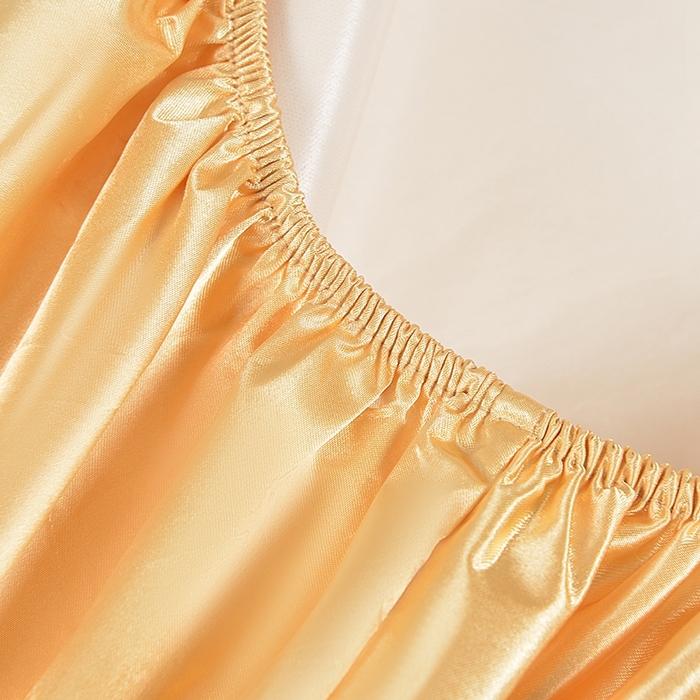 91家纺网 家纺一手货源 找家纺 柏钧家纺 2025新款轻奢款跨境外贸可定制色丁床笠不防水款  全尺寸多规格 驼