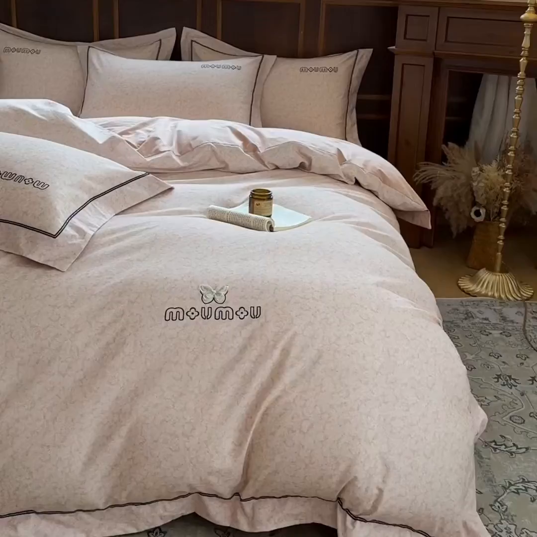 91家纺网 家纺一手货源 找家纺 （总）舒慕家纺 2025新款长绒棉磨毛全棉磨毛四件套