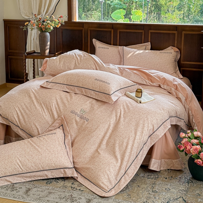 91家纺网 家纺一手货源 找家纺 （总）舒慕家纺 2025新款长绒棉磨毛全棉磨毛四件套