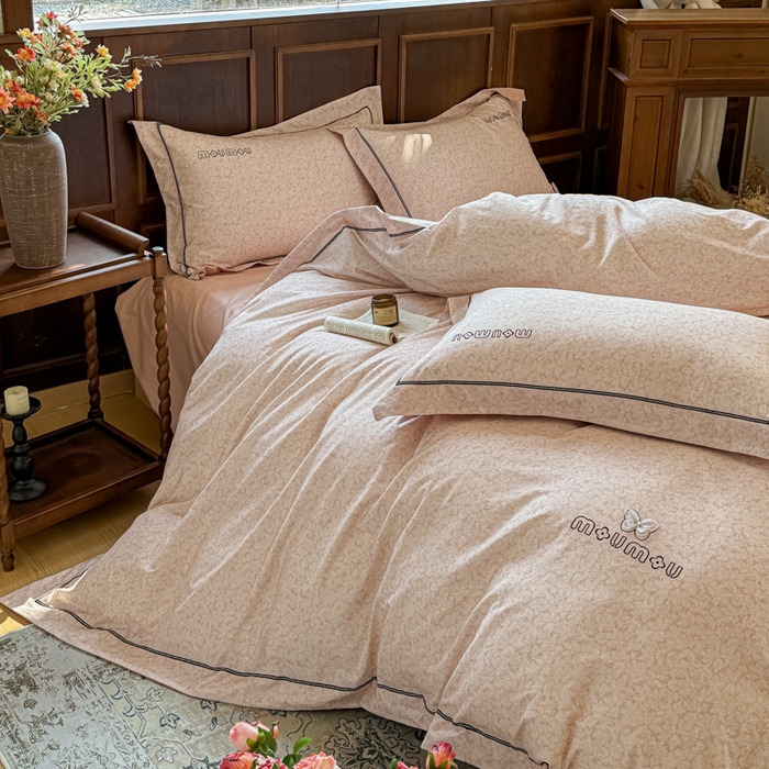 91家纺网 家纺一手货源 找家纺 （总）舒慕家纺 2025新款长绒棉磨毛全棉磨毛四件套