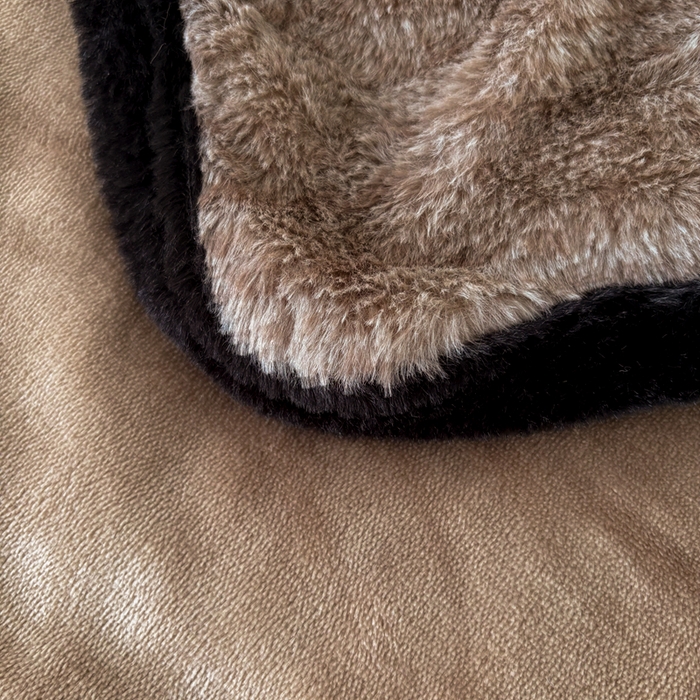 91家纺网 家纺一手货源 找家纺 铠畅家纺 2025新款兔毛包边款仿兔毛被套毯牛奶绒被套毯子 玫瑰晨露