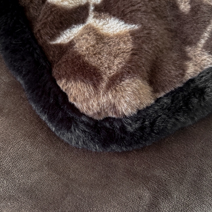 91家纺网 家纺一手货源 找家纺 铠畅家纺 2025新款兔毛包边款仿兔毛被套毯牛奶绒被套毯子 莫奈花园