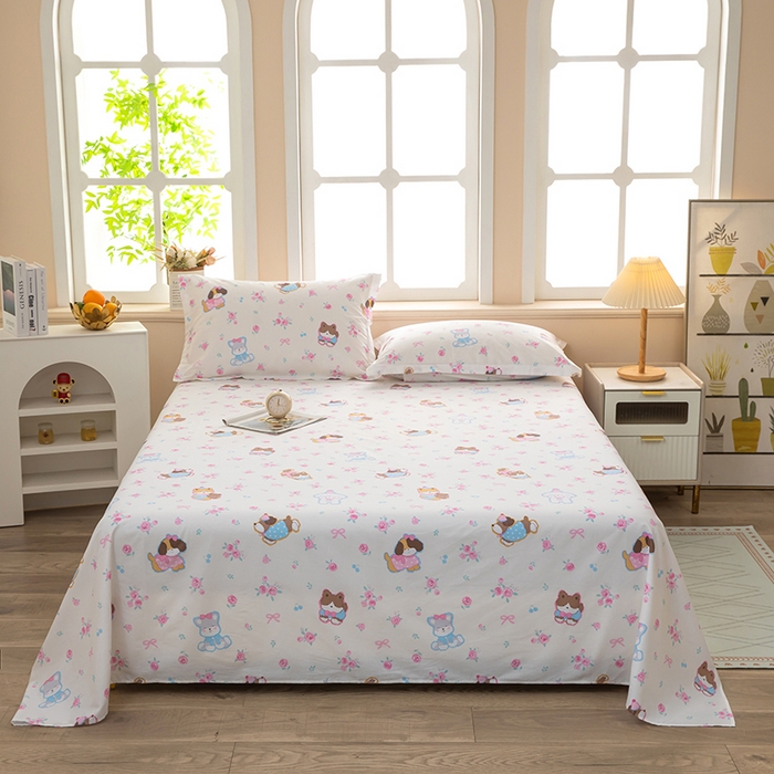 91家纺网 家纺一手货源 找家纺 （总） 雨萝家纺 新款12868全棉纯棉床单