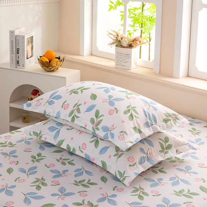 91家纺网 家纺一手货源 找家纺  雨萝家纺 新款12868全棉纯棉床单 花样年华