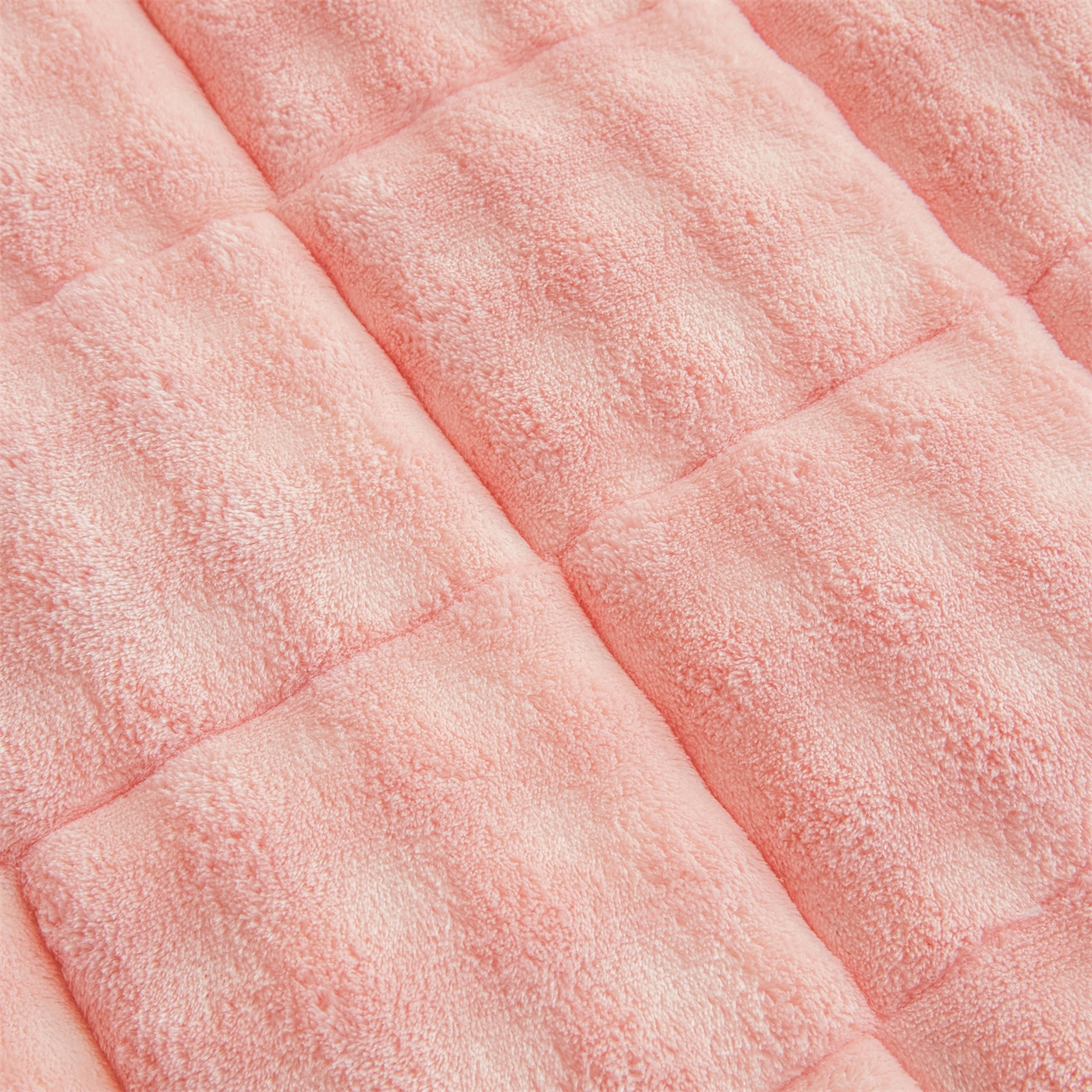 91家纺网 家纺一手货源 找家纺 鑫顺欣 2025新款泡泡牛奶绒床笠套件三件套 玫瑰粉