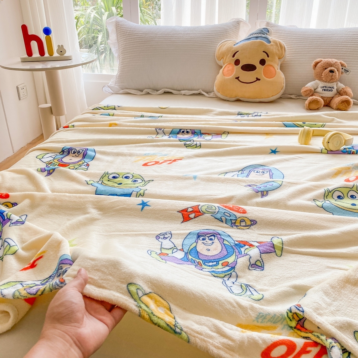 91家纺网 家纺一手货源 找家纺 （总）一电 2025新款卡通高克重双面法莱绒毛毯四季盖毯