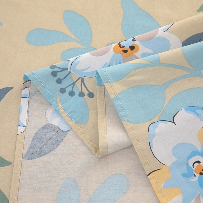 91家纺网 家纺一手货源 找家纺  雨萝家纺 新款12868全棉纯棉床单 木棉花