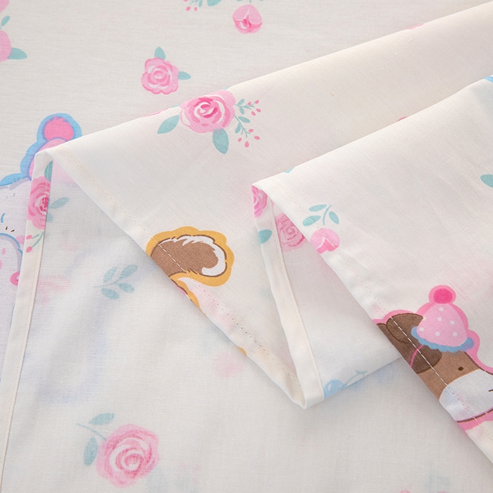 91家纺网 家纺一手货源 找家纺  雨萝家纺 新款12868全棉纯棉床单 小奶狗