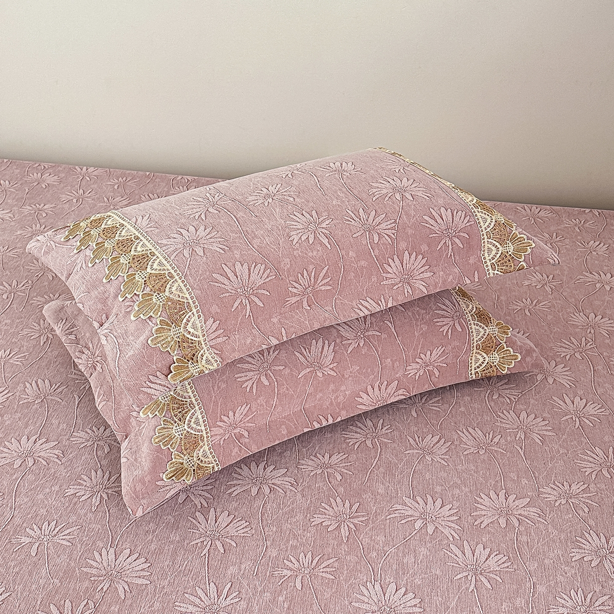 91家纺网 家纺一手货源 找家纺 （总）手艺人家纺 2025新款雪尼尔纯色床盖炕盖-XK3800