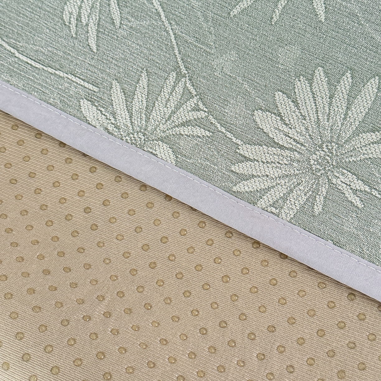 91家纺网 家纺一手货源 找家纺 手艺人家纺 2025新款雪尼尔纯色床盖炕盖-XK3800 XK3800绿