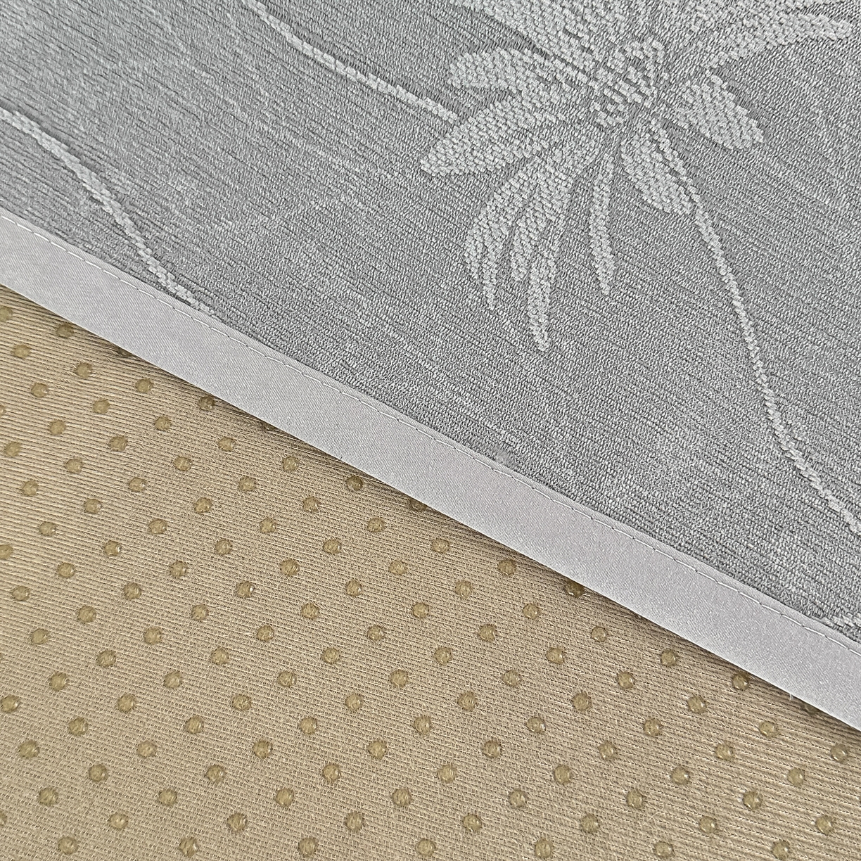 91家纺网 家纺一手货源 找家纺 手艺人家纺 2025新款雪尼尔纯色床盖炕盖-XK3800 XK3800灰