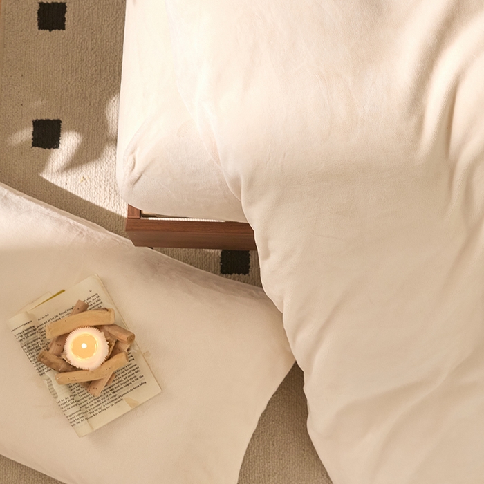 91家纺网 家纺一手货源 找家纺 （总）618家纺 2025新款樱花绒单品四件套系列-单枕套