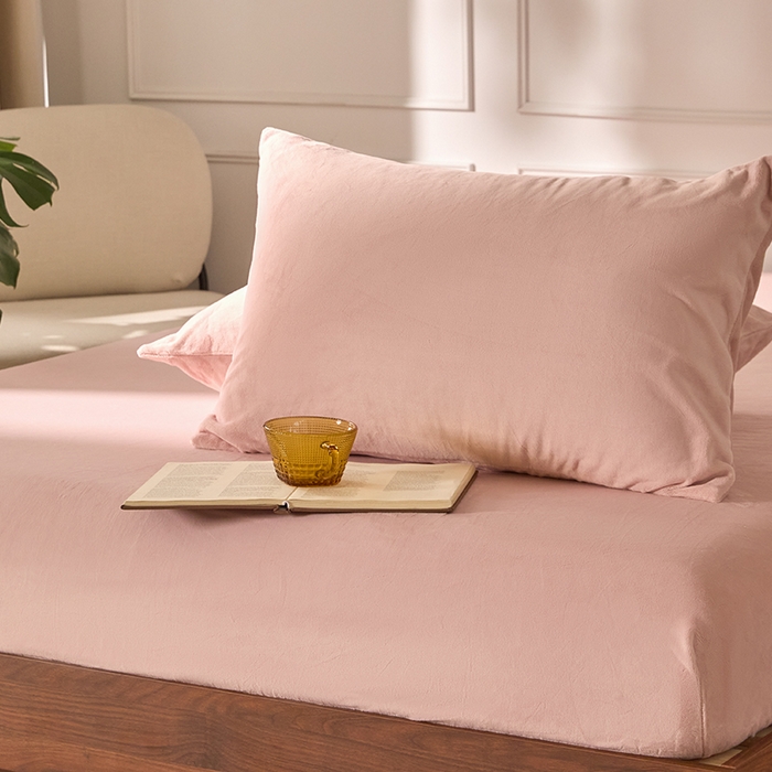 91家纺网 家纺一手货源 找家纺 （总）618家纺 2025新款樱花绒单品四件套系列-单枕套