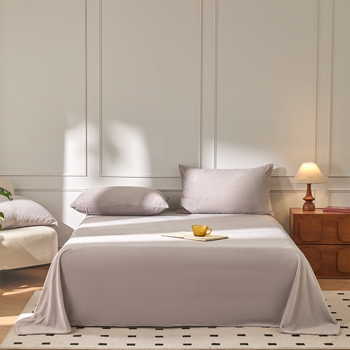 91家纺网 家纺一手货源 找家纺 （总）618家纺 2025新款樱花绒单品四件套系列-单床单