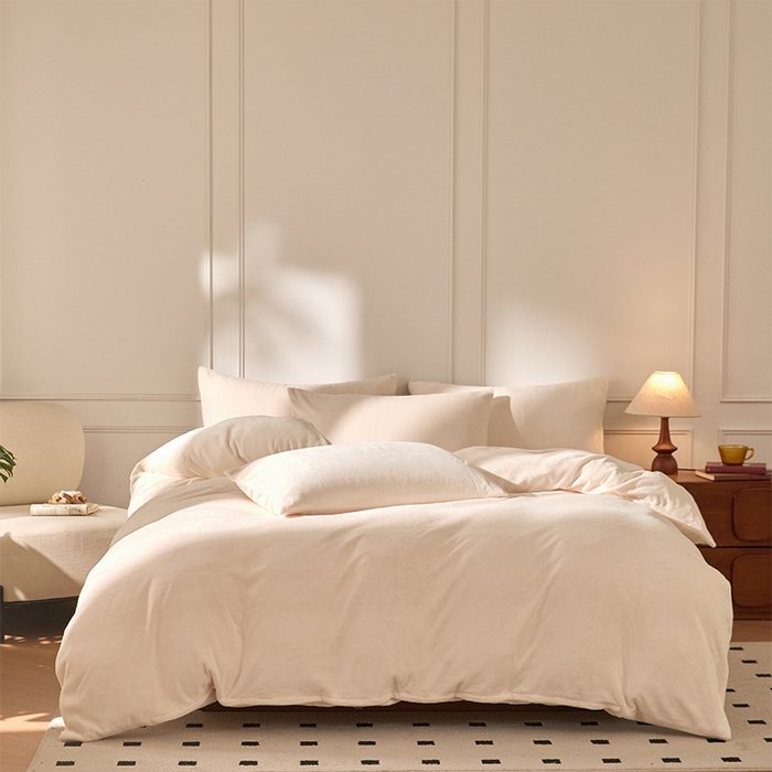 91家纺网 家纺一手货源 找家纺 （总）618家纺 2025新款樱花绒单品四件套系列-单被套