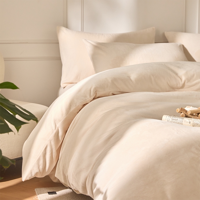 91家纺网 家纺一手货源 找家纺 （总）618家纺 2025新款樱花绒单品四件套系列-单被套