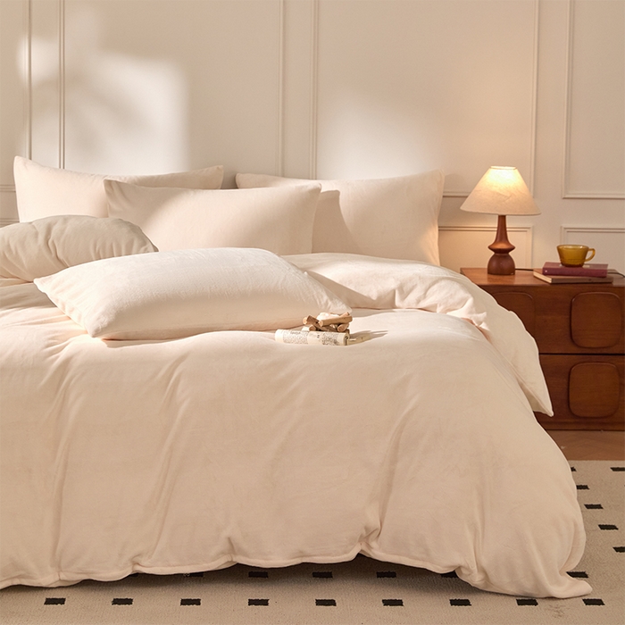 91家纺网 家纺一手货源 找家纺 （总）618家纺 2025新款樱花绒单品四件套系列-单被套