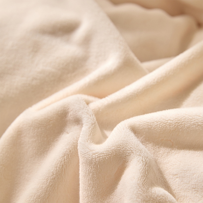 91家纺网 家纺一手货源 找家纺 618家纺 2025新款樱花绒单品四件套系列-单被套 奶白